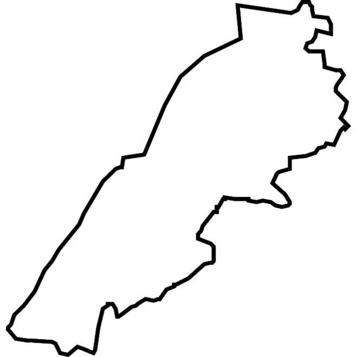 karta över Libanon karta vektor